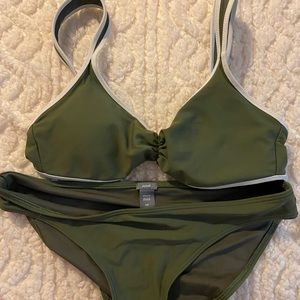 Olive green aerie bathing suit